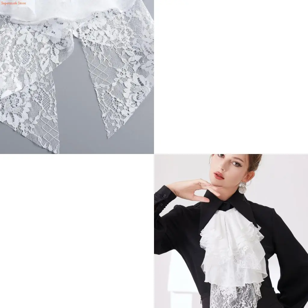 Q5WE Elegant Choker Collar Jabot False Collar Neck Decorative Accessory Neckpiece
Q5WE Elegant Choker Collar Jabot False Collar Neck Decorative Accessory Neckpiece