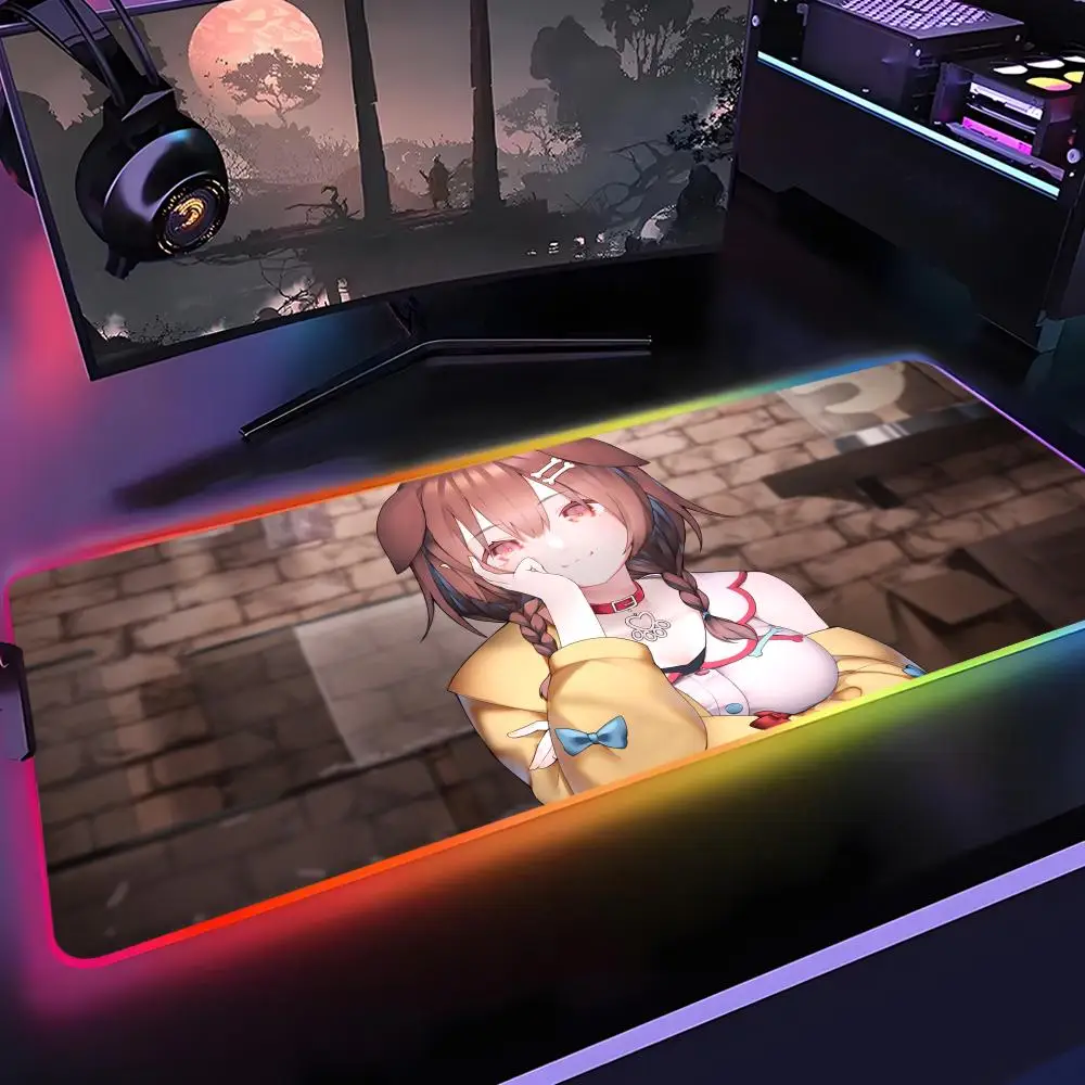 Hololive Inugami Korone Mouse Pad Gamer Rgb Desk Mat Back Light Led Mousepad Setup Gaming Accessories Deskmat Big Mousepad
Hololive Inugami Korone Mouse Pad Gamer Rgb Desk Mat Back Light Led Mousepad Setup Gaming Accessories Deskmat Big Mousepad