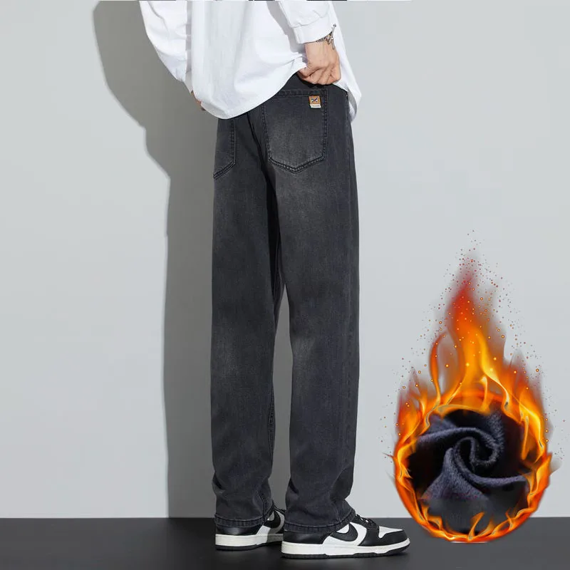 Мужские зимние плюшевые толстые джинсы из лиоцелловой ткани, теплые повседневные прямые брюки, приятные для кожи эластичные мужские брендовые брюки, одежда
Мужские зимние плюшевые толстые джинсы из лиоцелловой ткани, теплые повседневные прямые брюки, приятные для кожи эластичные мужские брендовые брюки, одежда