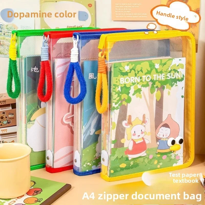 Colorful A4 Transparent Zipper File Bag, Large Capacity Ins Style Document Pouch Student Exam Paper Textbook Storage Organizer
Colorful A4 Transparent Zipper File Bag, Large Capacity Ins Style Document Pouch Student Exam Paper Textbook Storage Organizer