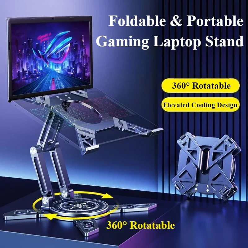 Oatsbasf Metal Foldable Laptop Stand Desk 360°Rotatable Portable Stable Height Adjustable for Universal 12-18" Laptop Tablets
Oatsbasf Metal Foldable Laptop Stand Desk 360°Rotatable Portable Stable Height Adjustable for Universal 12-18" Laptop Tablets