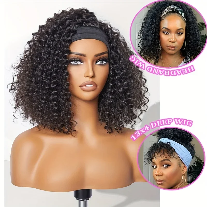 Headband Wig Human Hair Wigs Wear and Go Glueless Wig Curly Deep Wave Headband Wig Natural Color Body Wave Straight Headband Wigs for Black Women
Headband Wig Human Hair Wigs Wear and Go Glueless Wig Curly Deep Wave Headband Wig Natural Color Body Wave Straight Headband Wigs for Black Women