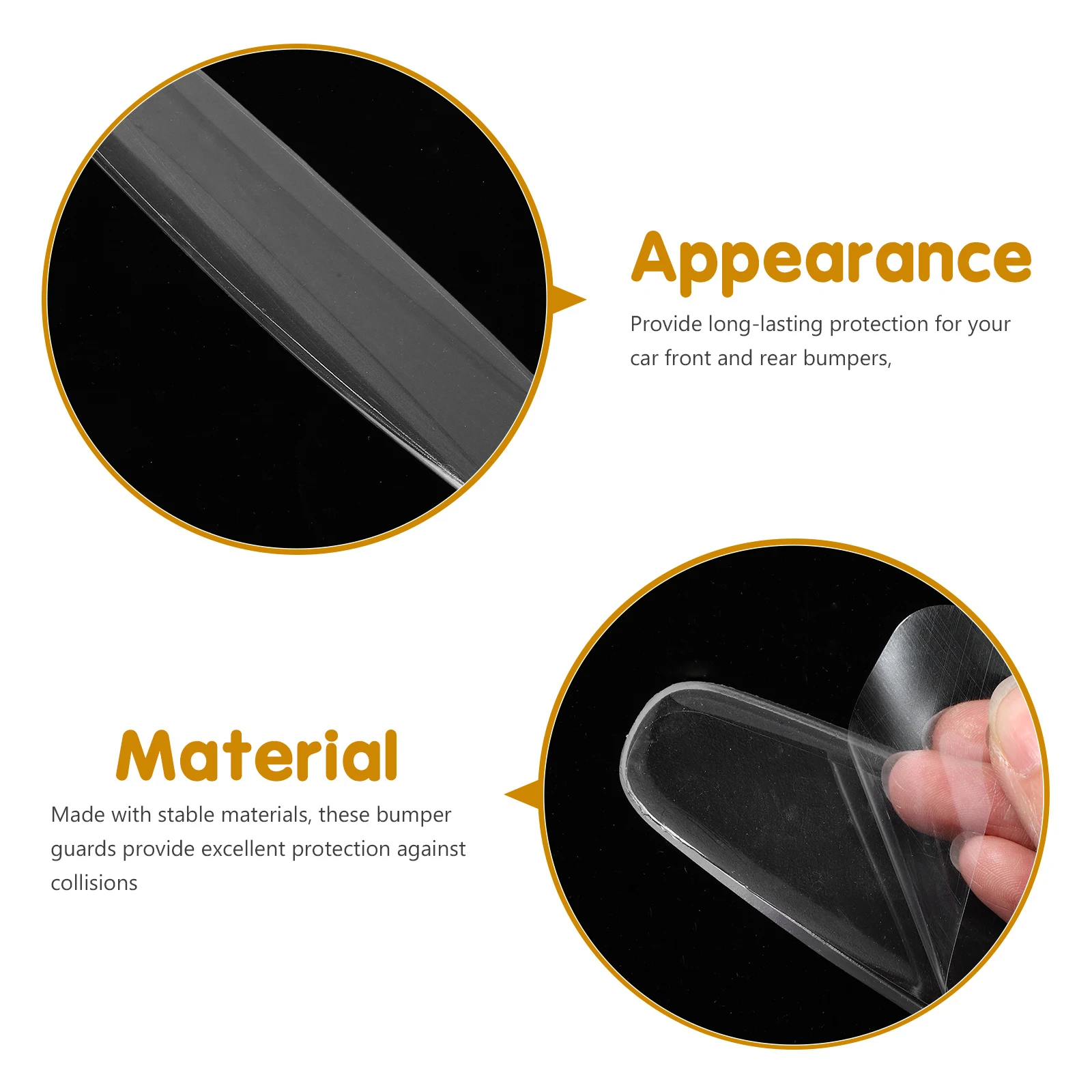 2Pcs Car Bumper Protector Anti-collision Edge Guards Scratch Resistant Body Strip Stylish Design Self-adhesive Modern Appearance
2Pcs Car Bumper Protector Anti-collision Edge Guards Scratch Resistant Body Strip Stylish Design Self-adhesive Modern Appearance