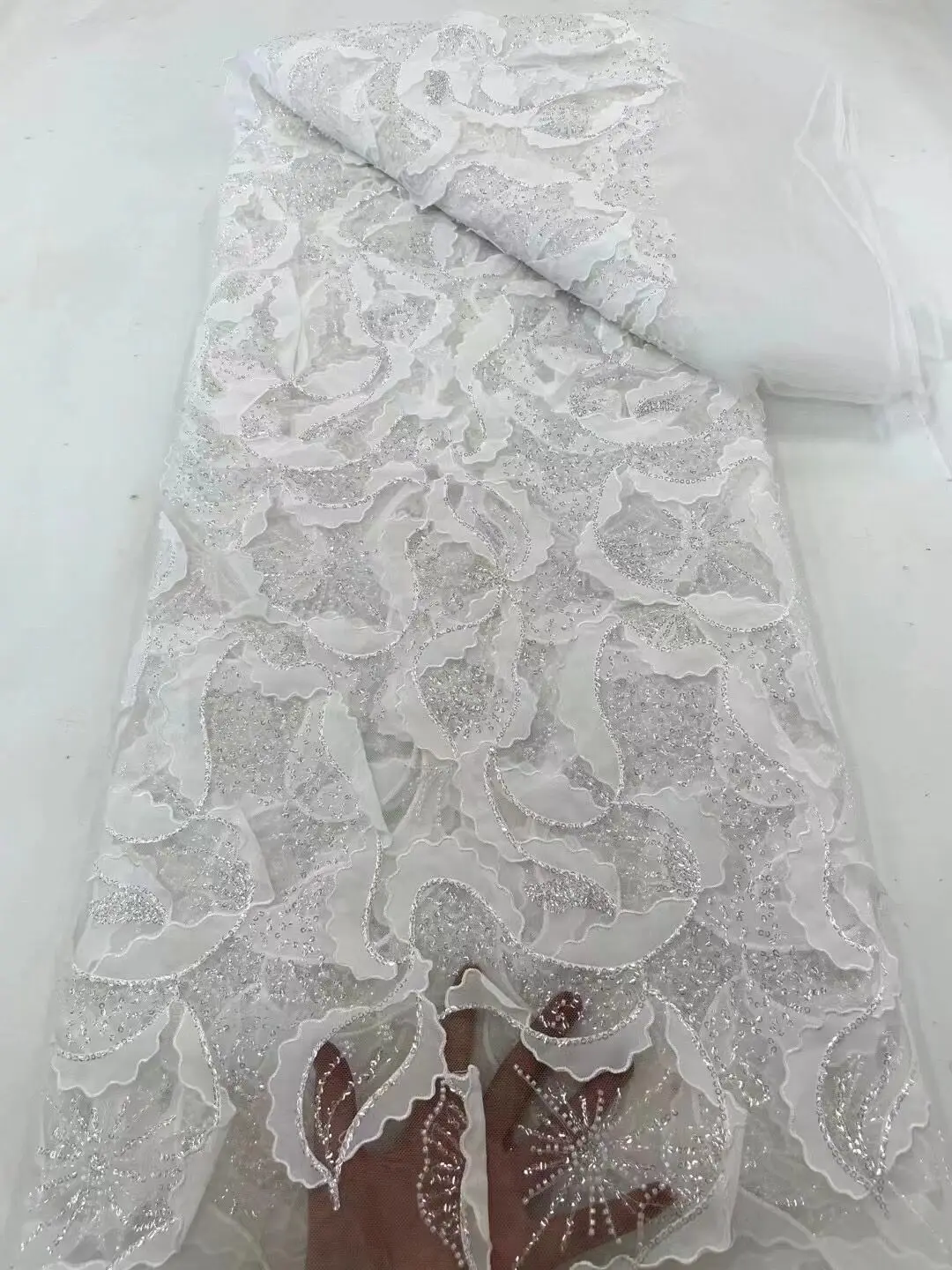 Hot on Sale ZH-1308305 Embroidery Net Lace Beads Sequins High Quality Fabric For Party Evening Dress
Hot on Sale ZH-1308305 Embroidery Net Lace Beads Sequins High Quality Fabric For Party Evening Dress