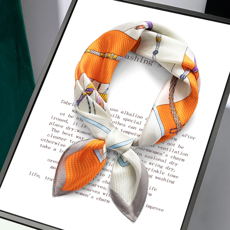 Women 100% Real Silk Scarf 53cm Luxury Kerchief Spring Autumn Neckerchief French Luxury Style Foulards Femme Handkerchief
Women 100% Real Silk Scarf 53cm Luxury Kerchief Spring Autumn Neckerchief French Luxury Style Foulards Femme Handkerchief