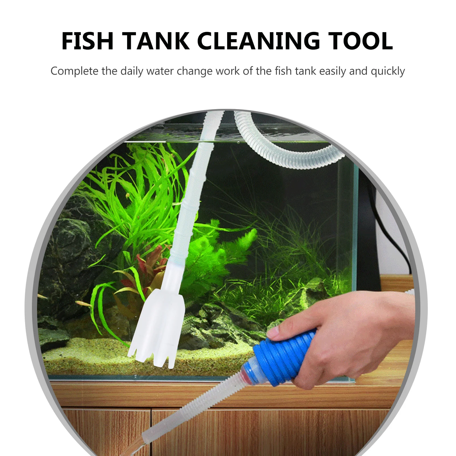 1Set Fish Tank Cleaner Siphon Aquarium Filter Water Changer Sand Washing Tool for Small Medium Aquariums Professional Tool
1Set Fish Tank Cleaner Siphon Aquarium Filter Water Changer Sand Washing Tool for Small Medium Aquariums Professional Tool