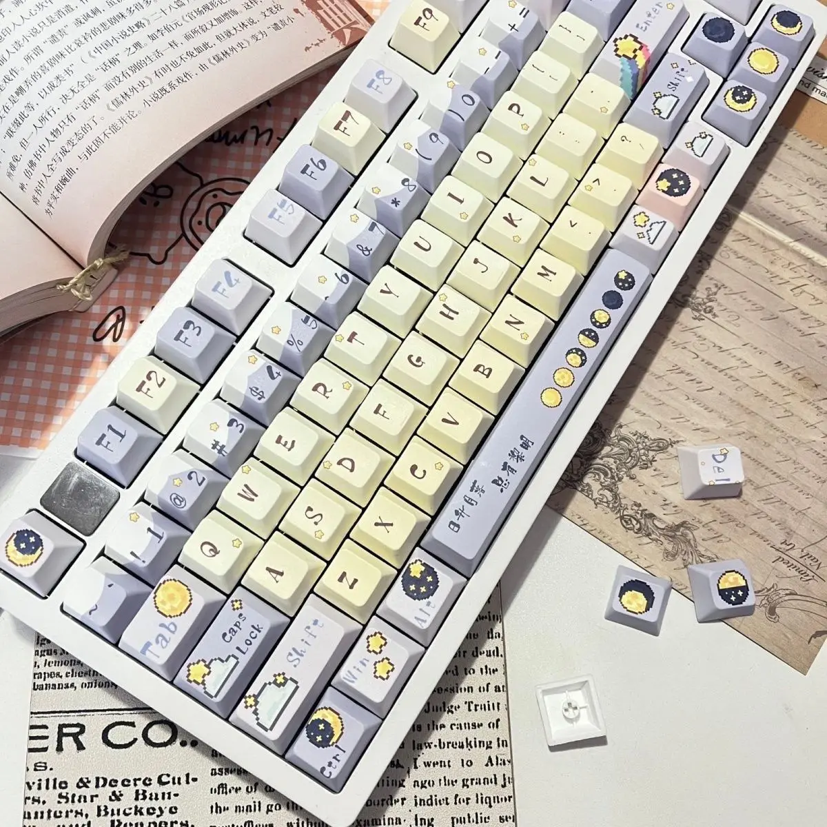 Galaxy Rumeng keycap full five-sided hot sublimation process new original height pbt small full set
Galaxy Rumeng keycap full five-sided hot sublimation process new original height pbt small full set