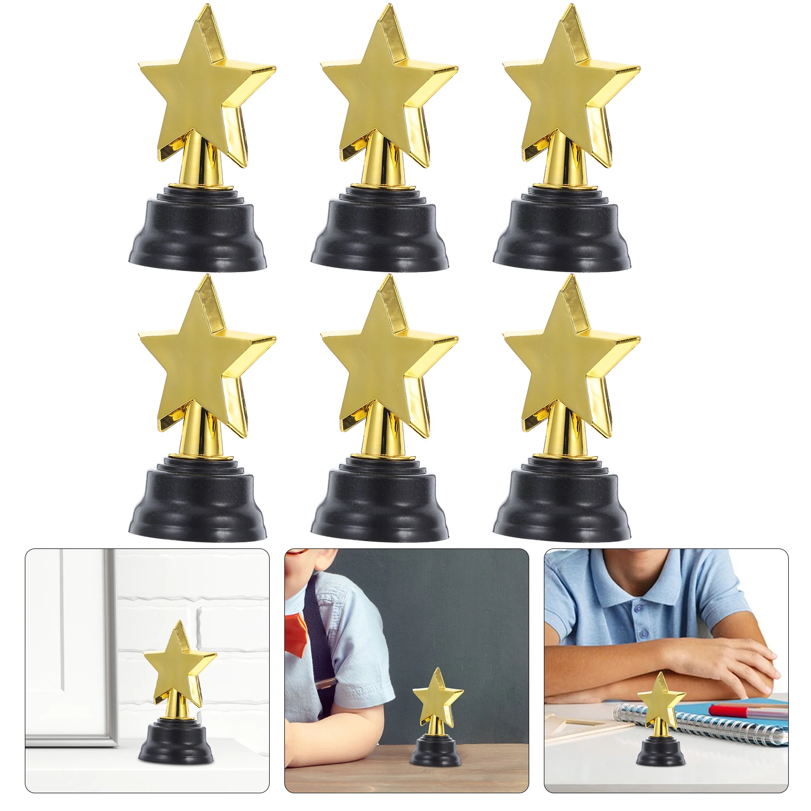 Five-pointed Star Trophy Ceremony Award Holiday Game Party Favors Celebration Prop for Students Decor Mini Trophies
Five-pointed Star Trophy Ceremony Award Holiday Game Party Favors Celebration Prop for Students Decor Mini Trophies