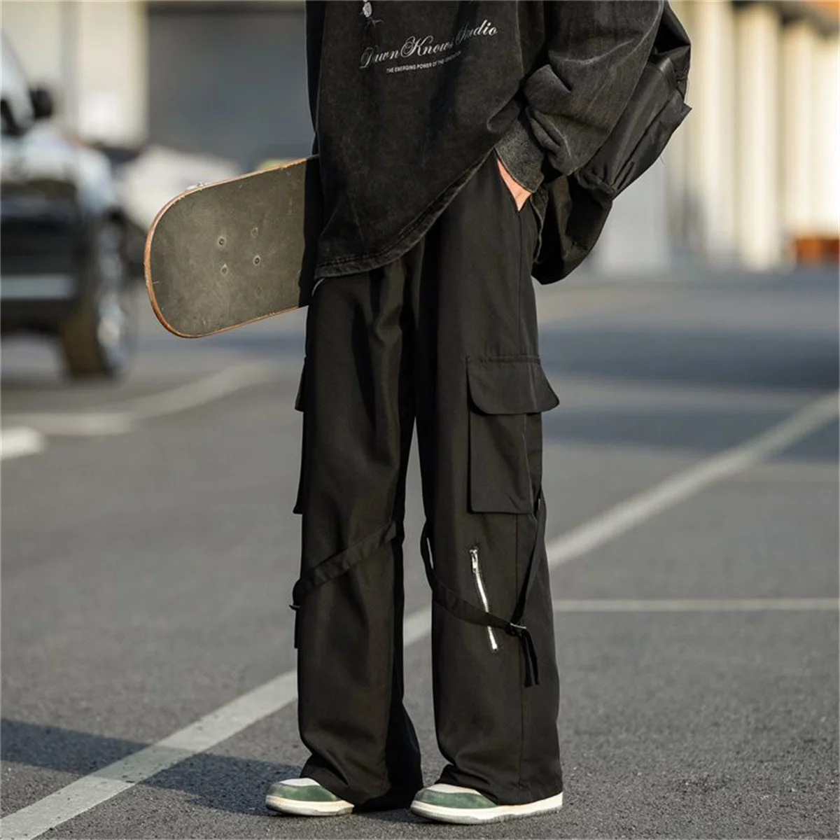 Black Men's Spring Autumn New Hip Hop Mountaineering Pants Casual Harajuku Work Pants Outwear Men Women Cargo Outwear Pants
Black Men's Spring Autumn New Hip Hop Mountaineering Pants Casual Harajuku Work Pants Outwear Men Women Cargo Outwear Pants
