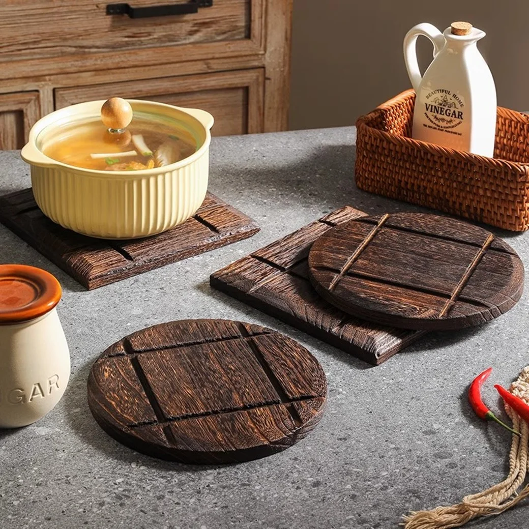 Retro Wooden Dining Table Mat High Temperature Resistant Insulation Sand Pot Anti-Scalding Special Household Dining Plate Protec
Retro Wooden Dining Table Mat High Temperature Resistant Insulation Sand Pot Anti-Scalding Special Household Dining Plate Protec