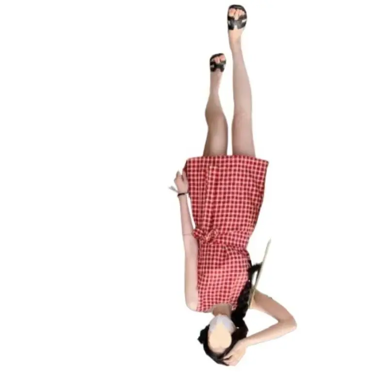 Fresh and Simple Round-neck Checkered A-line Short Skirt Fashionable Women's Waist-cinching Short Dress Sleeveless and Slimming
Fresh and Simple Round-neck Checkered A-line Short Skirt Fashionable Women's Waist-cinching Short Dress Sleeveless and Slimming