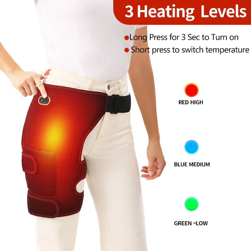 Carbon Fiber Heated Massage Hip Support Brace with Massager Sciatica Pain Relief Lower Back Therapy Hip Heating Pad Physical
Carbon Fiber Heated Massage Hip Support Brace with Massager Sciatica Pain Relief Lower Back Therapy Hip Heating Pad Physical