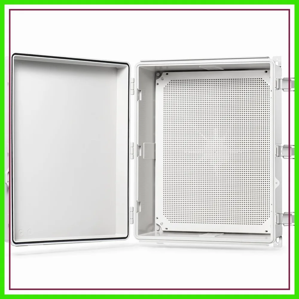 IP67 Waterproof Junction Box 20x16.1x7.9" Outdoor Plastic Electrical Enclosure with Mounting Plate
IP67 Waterproof Junction Box 20x16.1x7.9" Outdoor Plastic Electrical Enclosure with Mounting Plate