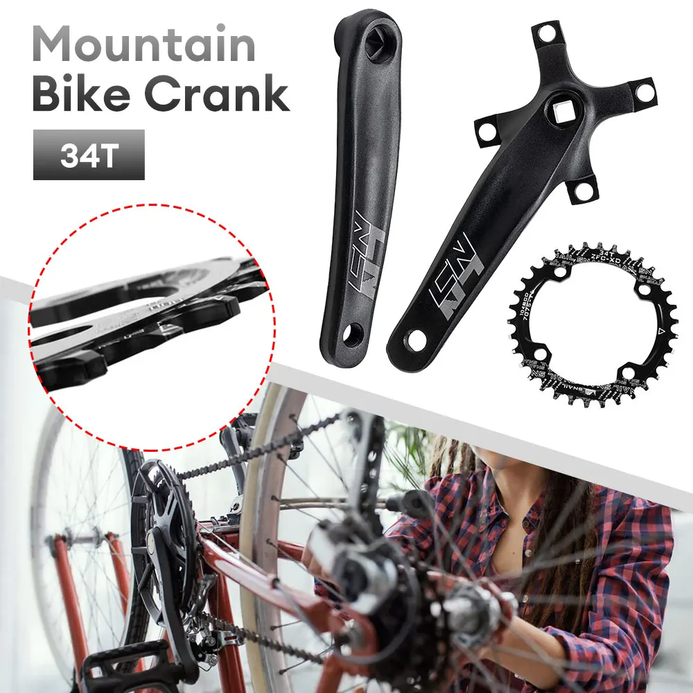 CX Square Hole Bicycle Crankset 104BCD Aluminum Alloy IXF Square Hole Mountain Bike Crankset 170mm 34T
CX Square Hole Bicycle Crankset 104BCD Aluminum Alloy IXF Square Hole Mountain Bike Crankset 170mm 34T