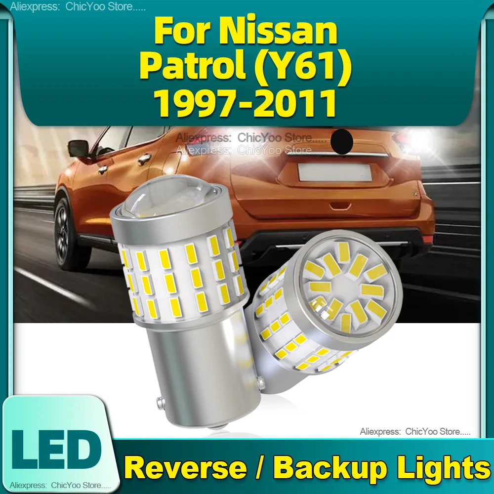 2Pcs 1156 BA15S P21W Super Bright LED Bulbs Auto Car Reverse Light For Nissan Patrol (Y61) 1997 1998 1999 2000 2001 2002 03-2011
2Pcs 1156 BA15S P21W Super Bright LED Bulbs Auto Car Reverse Light For Nissan Patrol (Y61) 1997 1998 1999 2000 2001 2002 03-2011