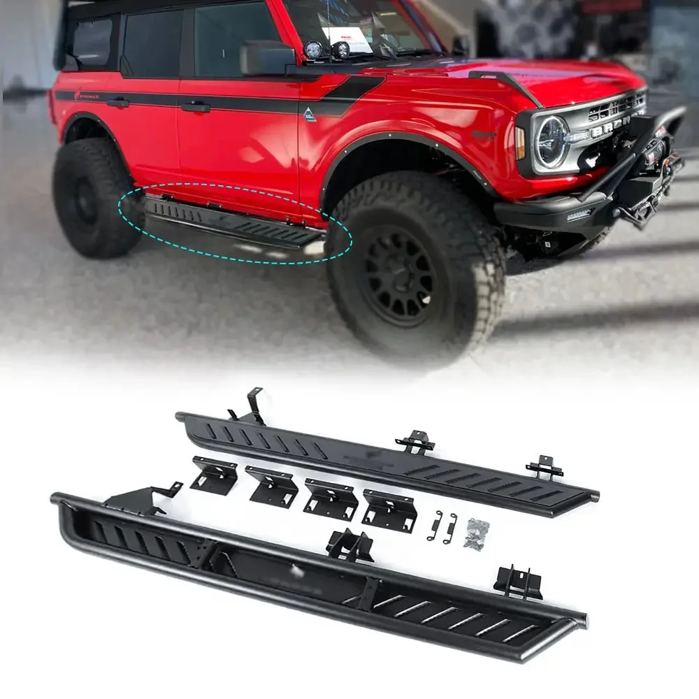 Cross-border car pedal is suitable for 21-24 Ford bronco flat side bar, Ford Liema
Cross-border car pedal is suitable for 21-24 Ford bronco flat side bar, Ford Liema