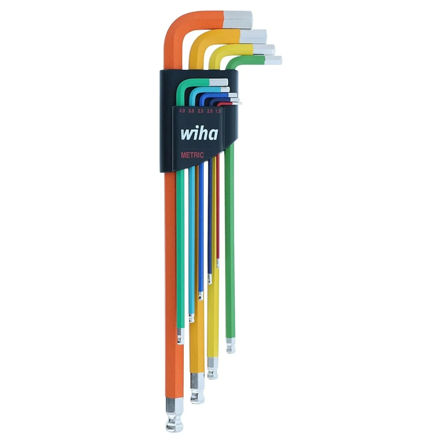 Ball End Hex L-Key Set 9 Piece Metric with Color Coded Textured Grip and Holder
Ball End Hex L-Key Set 9 Piece Metric with Color Coded Textured Grip and Holder