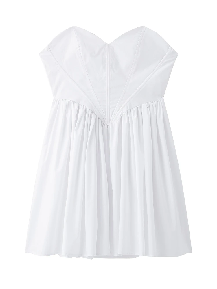 OUROPEAN ZTATION 2025 Summer New Woman's Sophisticated Sleeveless Dresses Strapless dress Hipster Female V-Collar Mini Skirt Top
OUROPEAN ZTATION 2025 Summer New Woman's Sophisticated Sleeveless Dresses Strapless dress Hipster Female V-Collar Mini Skirt Top