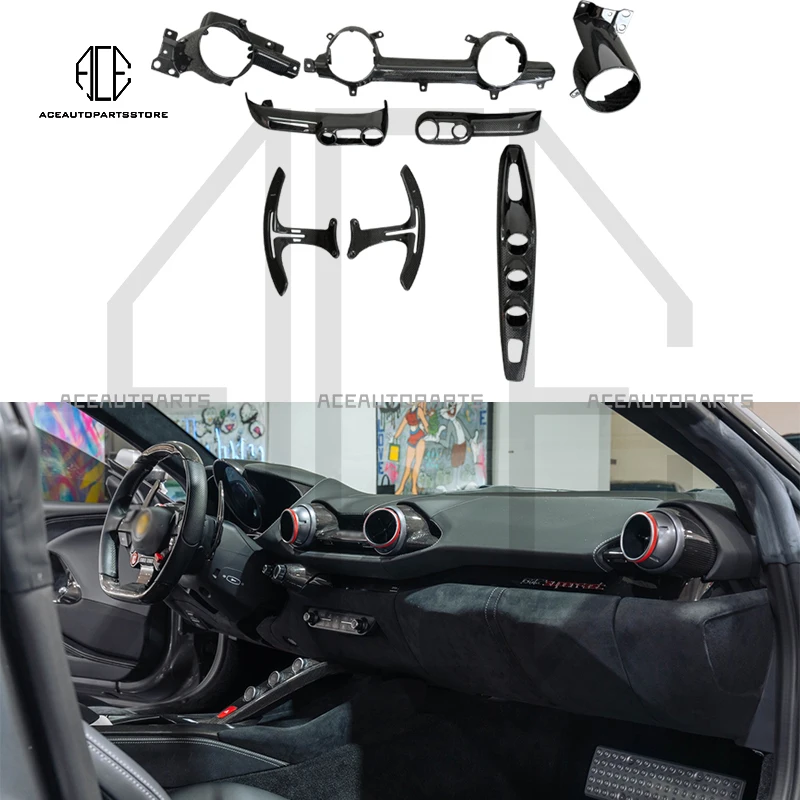 For Ferrari 812 Refitted Dry Carbon Fiber OEM Style Interior Central Control Air Conditioning Tuyere Shift Paddle
For Ferrari 812 Refitted Dry Carbon Fiber OEM Style Interior Central Control Air Conditioning Tuyere Shift Paddle
