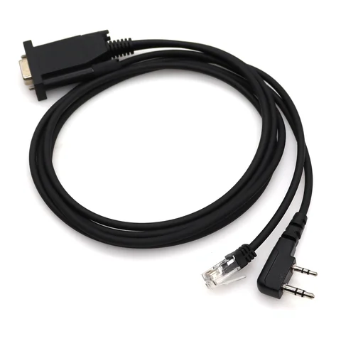2 in 1 RS232 Port Programming Cable for Kenwood KPG-4 KPG4 KPG-22 KPG22 Baofeng UV-5R TK-3207 TK-2207 Retevis H777 Walkie Talkie