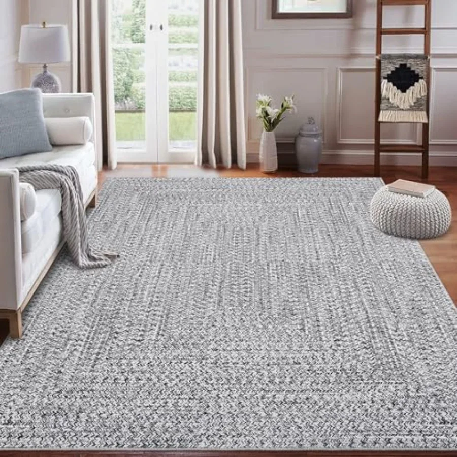 Коврик 8x10 для декора гостиной в помещении — устойчивый к истиранию в машине, устойчивый к пятнам, нескользящий текстурированный напольный чехол с Farmhouse Soli
Коврик 8x10 для декора гостиной в помещении — устойчивый к истиранию в машине, устойчивый к пятнам, нескользящий текстурированный напольный чехол с Farmhouse Soli