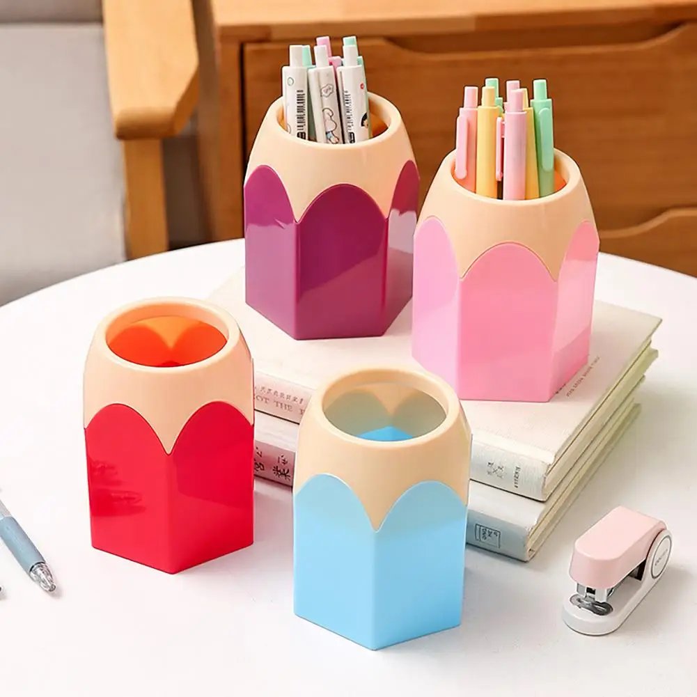 2Pcs Pencil Head Shape Pen Holder with Round Corners Pen Organizer Desktop Pen Holder Makeup Brush Organizer for Office Supplies
2Pcs Pencil Head Shape Pen Holder with Round Corners Pen Organizer Desktop Pen Holder Makeup Brush Organizer for Office Supplies