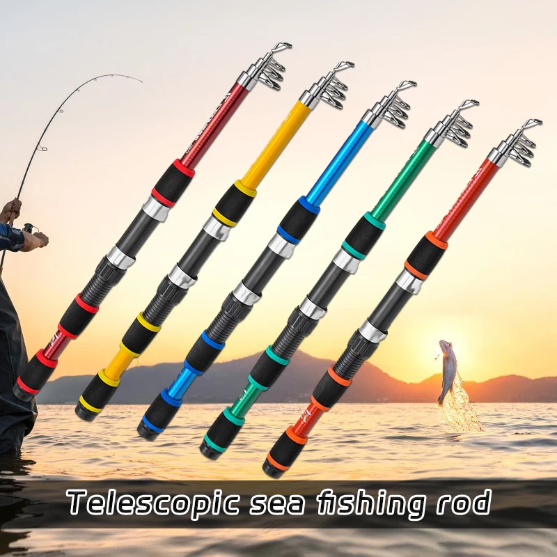 5 Colors Mini Lure Rod 174Cm Fiberglass Telescopic Fishing Accessories Recreational Fishing Rod for Sea / Beach Fishing
5 Colors Mini Lure Rod 174Cm Fiberglass Telescopic Fishing Accessories Recreational Fishing Rod for Sea / Beach Fishing