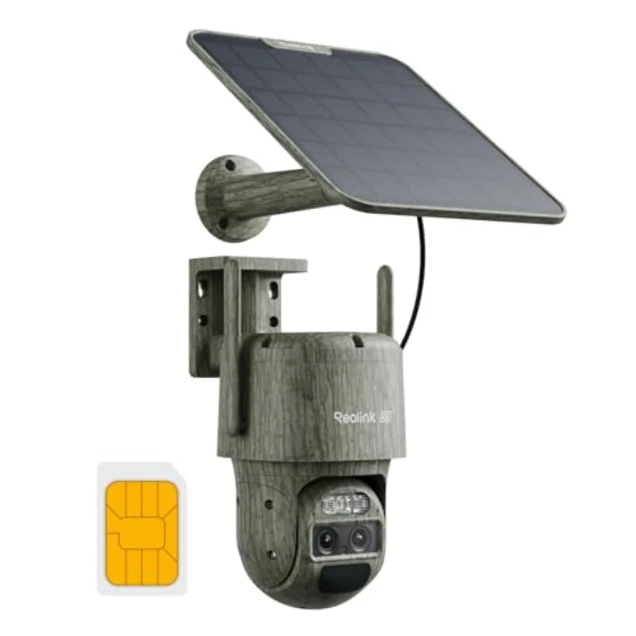Wildlife monitoring outdoor security camera with 4K dual lens, 4G cellular connectivity, 6X hybrid zoom, IP66 waterproof housin
Wildlife monitoring outdoor security camera with 4K dual lens, 4G cellular connectivity, 6X hybrid zoom, IP66 waterproof housin