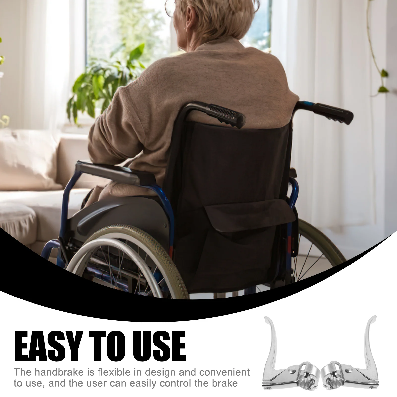 1Pair Wheelchair Brake Lever Metal Sturdy Clutch Hand Lever Universal Replacement Wheelchair Brake Handlebar Accessory
1Pair Wheelchair Brake Lever Metal Sturdy Clutch Hand Lever Universal Replacement Wheelchair Brake Handlebar Accessory