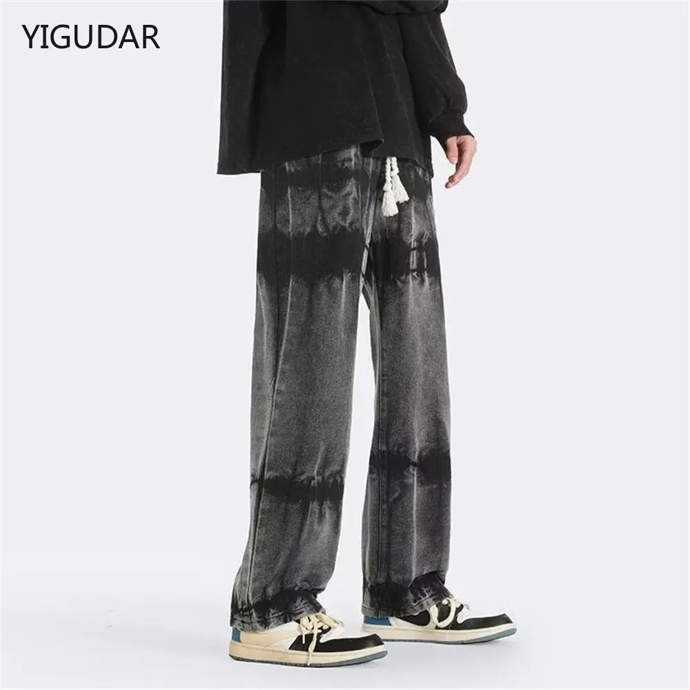 Brand Men's Jeans Korean Version Student Casual Pants High Street Straight Loose Wide Leg Jeans Black Grey baggy jeans men pants
Brand Men's Jeans Korean Version Student Casual Pants High Street Straight Loose Wide Leg Jeans Black Grey baggy jeans men pants