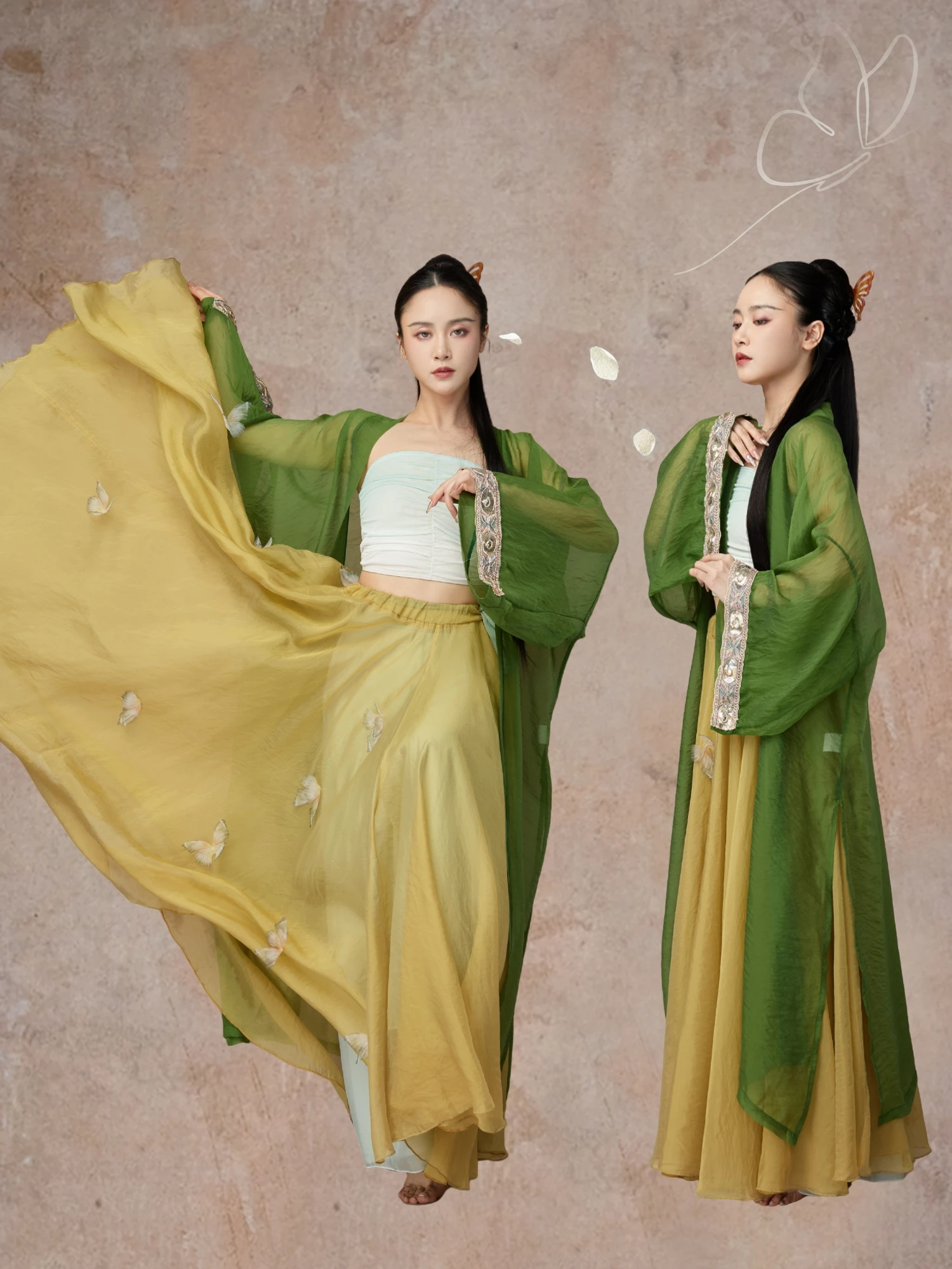 Костюм для выступлений в стиле джаз, эфирное платье, желтая расклешенная юбка с поясом, сценический танцевальный костюм, женская традиционная одежда...
Костюм для выступлений в стиле джаз, эфирное платье, желтая расклешенная юбка с поясом, сценический танцевальный костюм, женская традиционная одежда...