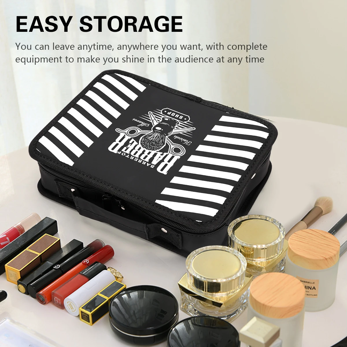 Shockproof Waterproof Barber Travel Case, Portable Storage Organizer Bag for Scissors Trimmer Kit Large Capacity
Shockproof Waterproof Barber Travel Case, Portable Storage Organizer Bag for Scissors Trimmer Kit Large Capacity