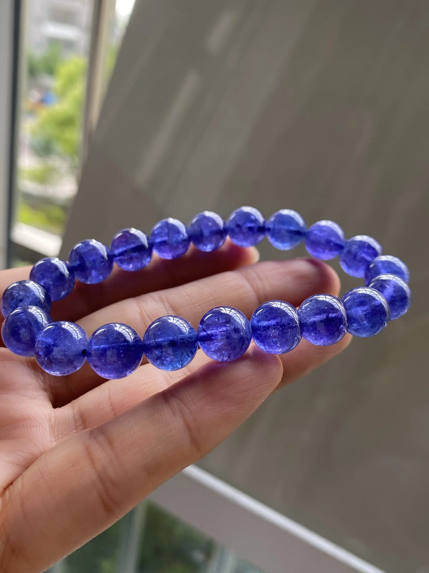 Natural Blue Tanzanite Gems Clear Round Beads Bracelet Jewelry 9.8mm Tanzania Tanzanite Rare Stone Bangle AAAAAA
Natural Blue Tanzanite Gems Clear Round Beads Bracelet Jewelry 9.8mm Tanzania Tanzanite Rare Stone Bangle AAAAAA