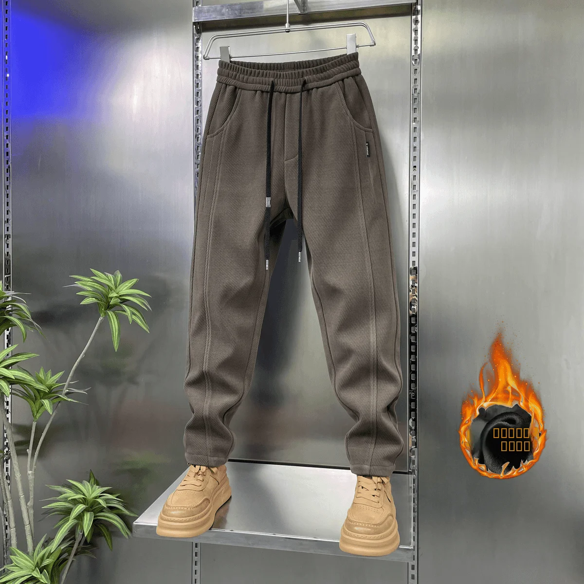 Winter New High Luxury Thickened Cotton Fleece Waist Casual Men's Pants Windproof Warm Elastic Waist Straight Leg Business Ge...
Winter New High Luxury Thickened Cotton Fleece Waist Casual Men's Pants Windproof Warm Elastic Waist Straight Leg Business Ge...