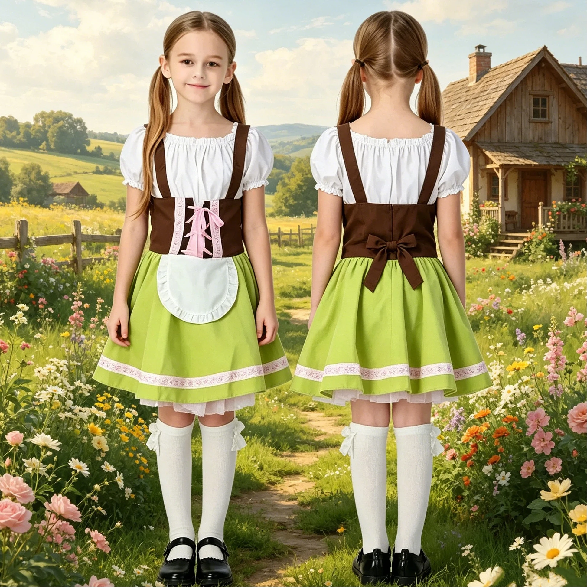 Enfant Oktoberfest Performance Costumes Bavarian Dirndl Dress Cosplay Carnival Party Halloween Fancy Dresses
Enfant Oktoberfest Performance Costumes Bavarian Dirndl Dress Cosplay Carnival Party Halloween Fancy Dresses