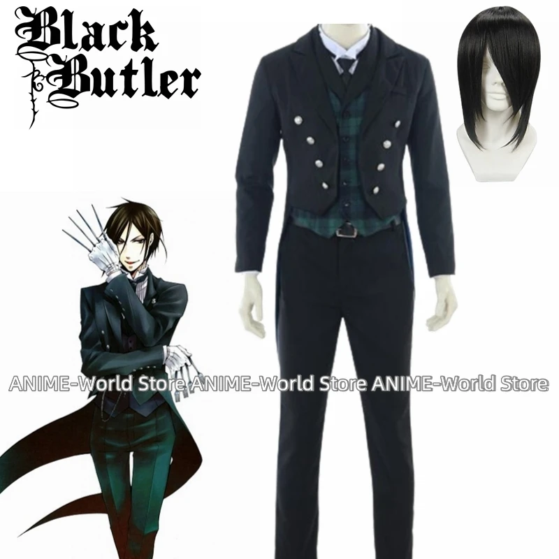 《Custom size 》Anime Black Butler Black Label Sebastian Michaelis Cosplay Costume Uniform Halloween
《Custom size 》Anime Black Butler Black Label Sebastian Michaelis Cosplay Costume Uniform Halloween