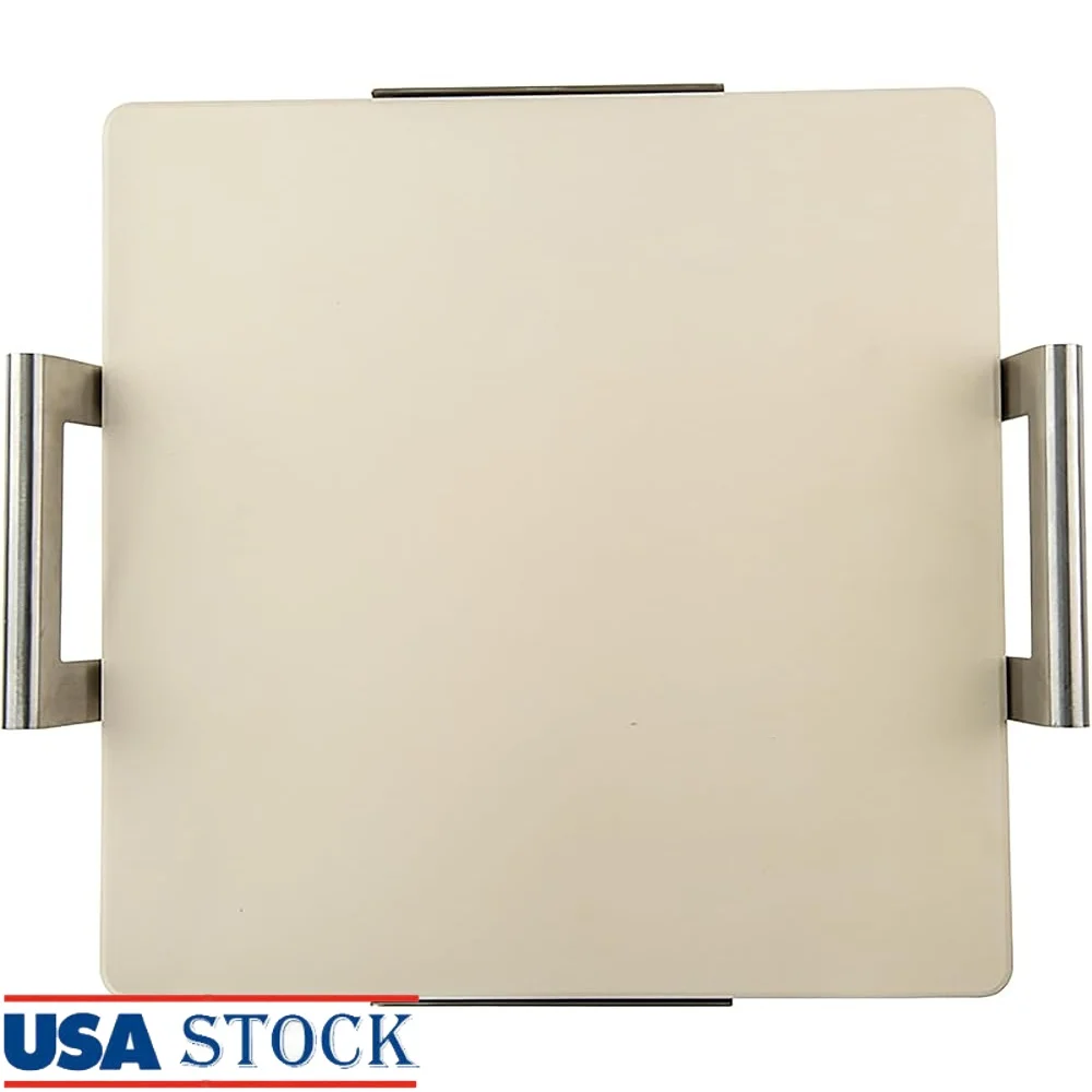 14 Inch Square Pizza Baking Stone Oven Grill Safe Cordierite Ceramic Heat Resistant Stainless Steel Rack Ideal Homemade Pizza
14 Inch Square Pizza Baking Stone Oven Grill Safe Cordierite Ceramic Heat Resistant Stainless Steel Rack Ideal Homemade Pizza