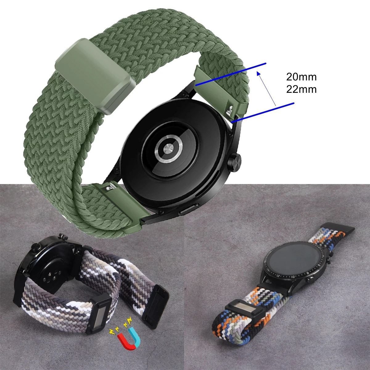 20/22mm For COROS PACE 3 Band Magnetic Braided Loop for COROS APEX2/PACE2/APEX2 PRO/APEX2/APEX PRO Wristbands Nylon Bracelets
20/22mm For COROS PACE 3 Band Magnetic Braided Loop for COROS APEX2/PACE2/APEX2 PRO/APEX2/APEX PRO Wristbands Nylon Bracelets