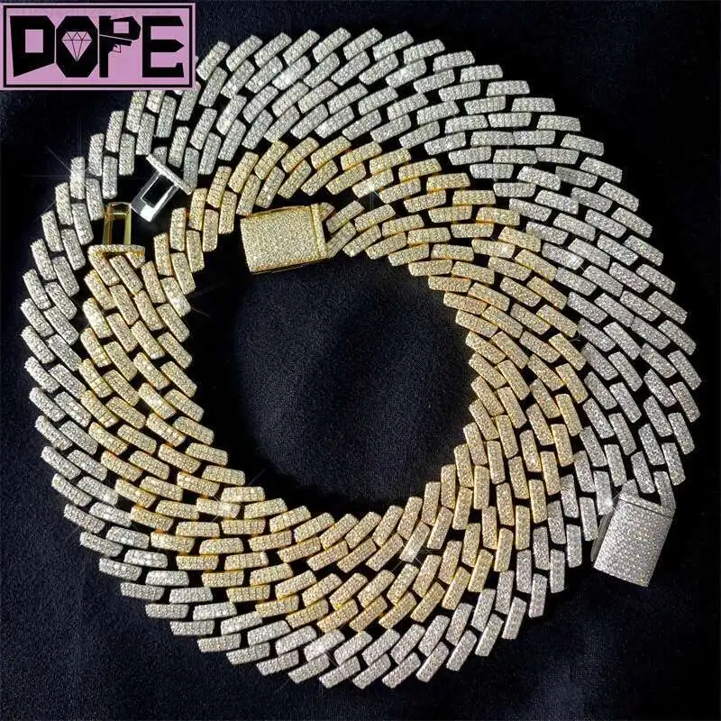 Ready to Ship 10mm Cuban Link Chain 925 Sterling Silver VVS Iced Out Men Moissanite Cuban Chain
Ready to Ship 10mm Cuban Link Chain 925 Sterling Silver VVS Iced Out Men Moissanite Cuban Chain
