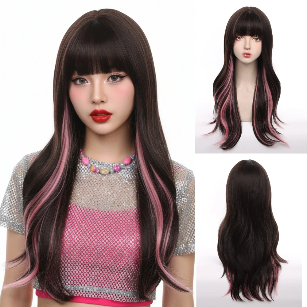 Синтетический длинный волнистый черно-розовый парик для женщин, термостойкий дизайн, идеально подходит для косплея, вечеринок и повседневной носки
Синтетический длинный волнистый черно-розовый парик для женщин, термостойкий дизайн, идеально подходит для косплея, вечеринок и повседневной носки