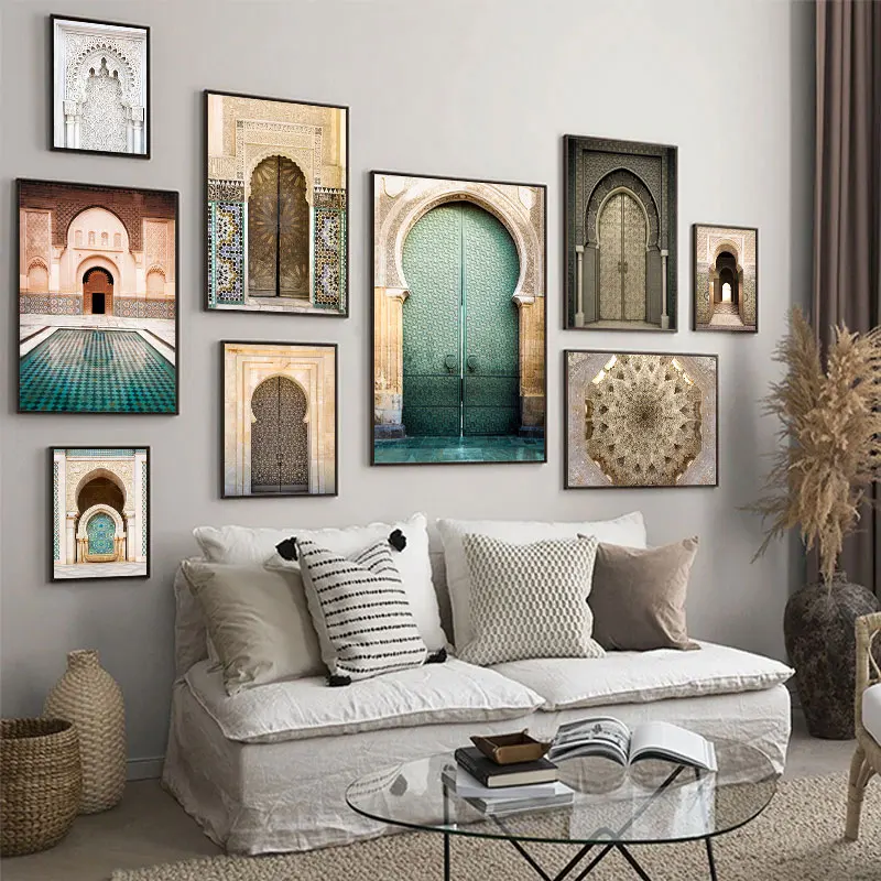 Morocco Door Arabic Decorative Paintings Architecture Canvas Posters Islamic Wall Art Pictures Prints for Living Room Home Decor
Morocco Door Arabic Decorative Paintings Architecture Canvas Posters Islamic Wall Art Pictures Prints for Living Room Home Decor