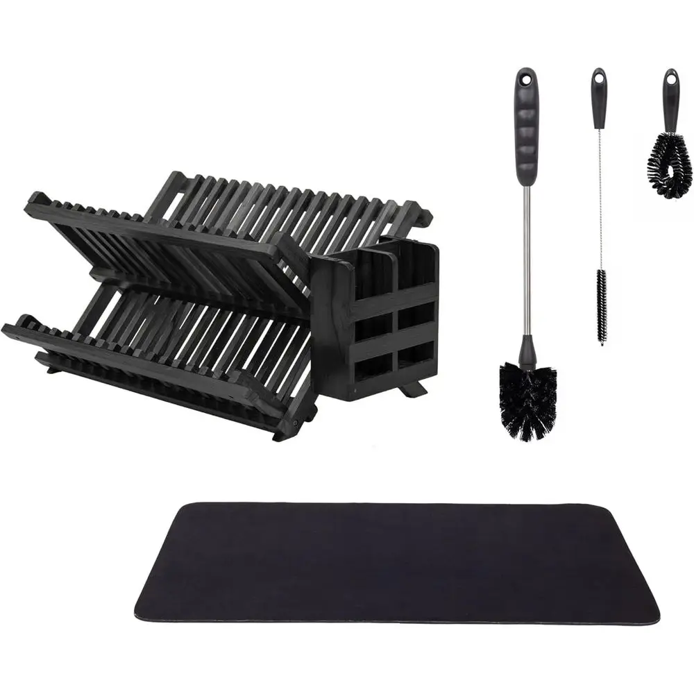 Teak Dish Rack (Black)
Teak Dish Rack (Black)