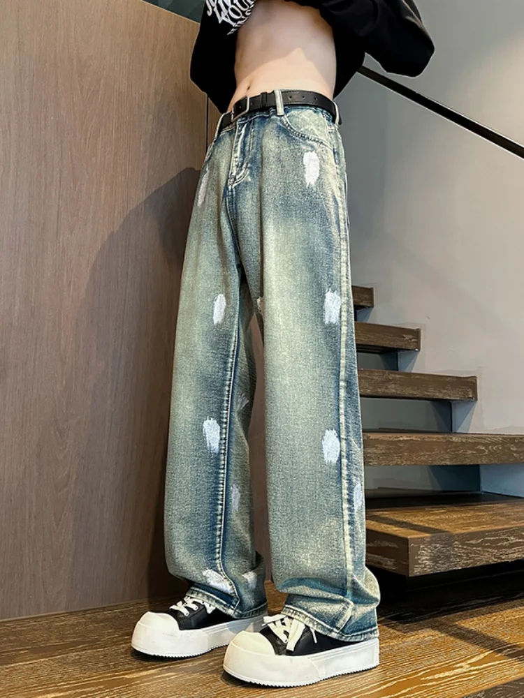 Men's Denim Jeans Thick Warm Wide Leg Casual Pants Autumn Winter New Style Youth Trendy Wear Resistant Loose Fit High Street
Men's Denim Jeans Thick Warm Wide Leg Casual Pants Autumn Winter New Style Youth Trendy Wear Resistant Loose Fit High Street