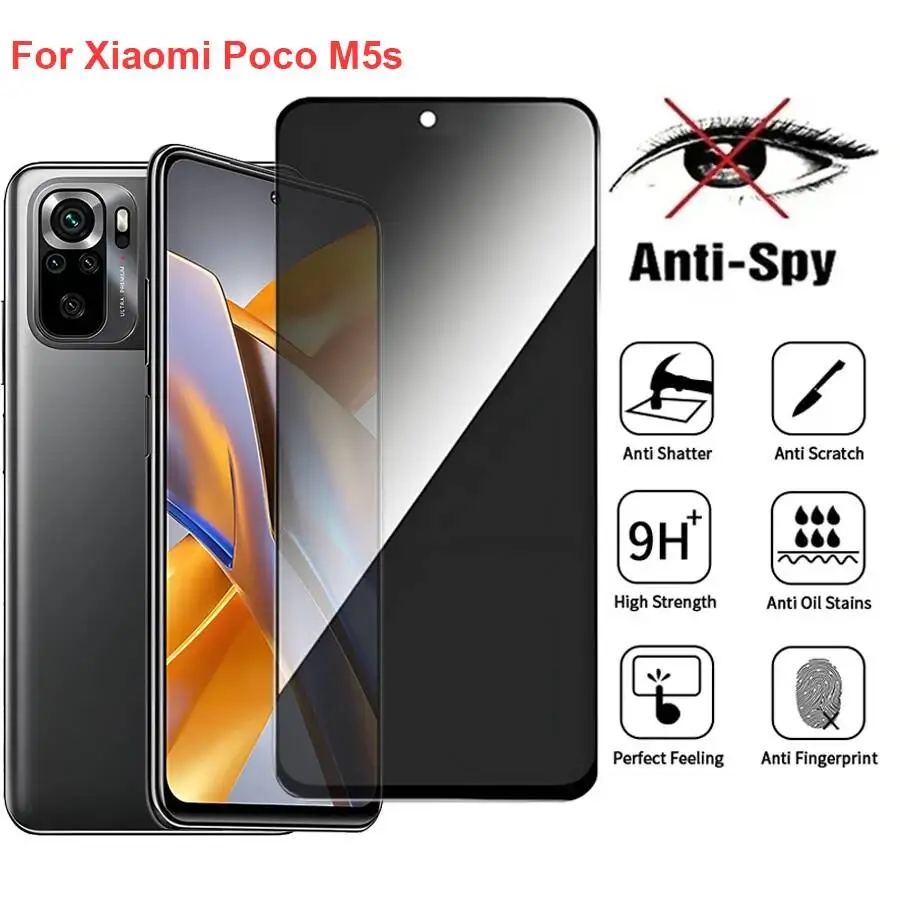 Poco M5s Anti Spy Privacy Tempered Glass Protector Compatible For For Xiaomi Pocom5s Full Cover Screen Phone Film
Poco M5s Anti Spy Privacy Tempered Glass Protector Compatible For For Xiaomi Pocom5s Full Cover Screen Phone Film
