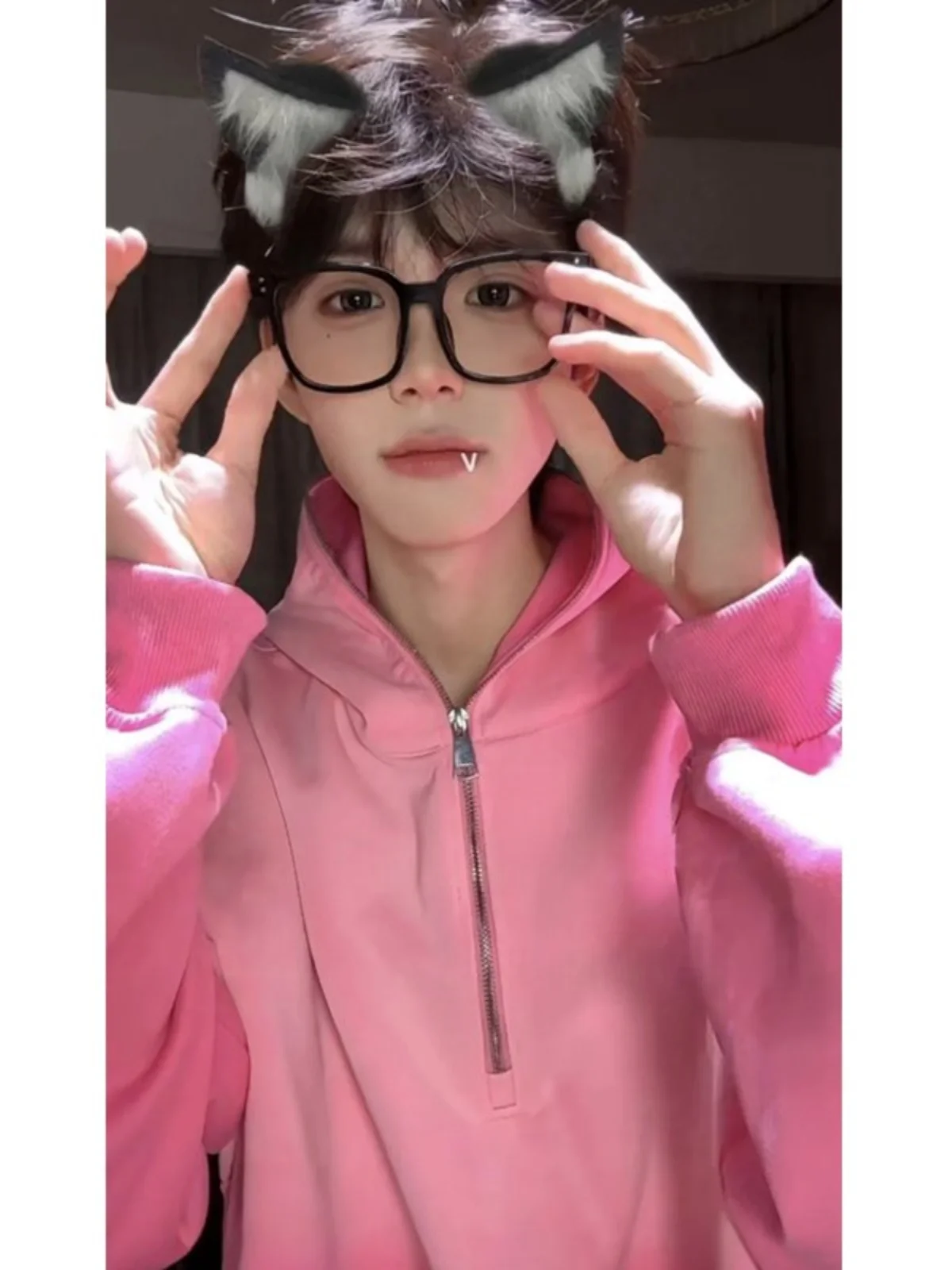 Cleanfit Trendy adient Pink Hoodie Men's Spring Autumn Sle Casual Haome Couple Outfit Long Sve Zipper Loose Fit
Cleanfit Trendy adient Pink Hoodie Men's Spring Autumn Sle Casual Haome Couple Outfit Long Sve Zipper Loose Fit