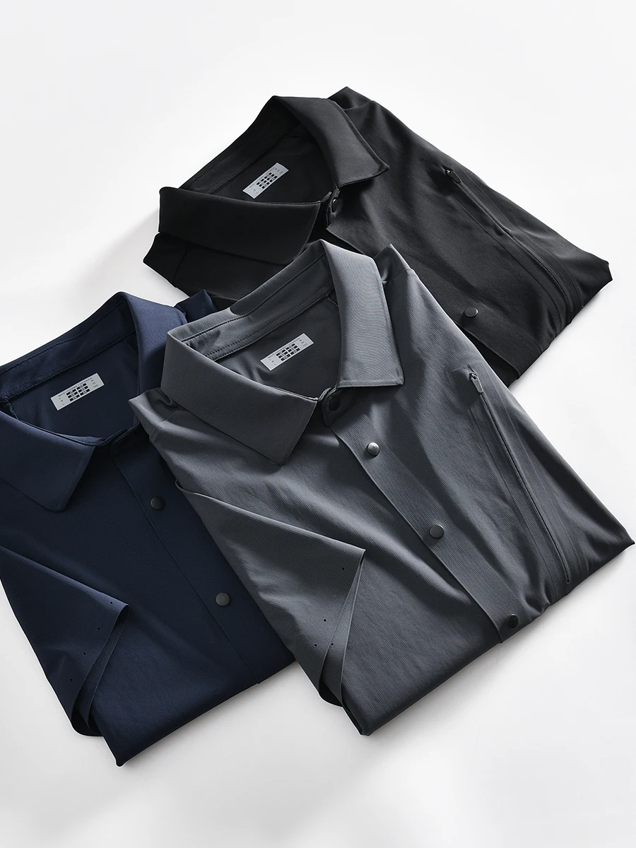 Lightweight Outdoor Men's Shirt Quick Dry Breathable Short Sleeve Glued Seams Summer Fashion Standard Fit Nylon Spandex Blend
Lightweight Outdoor Men's Shirt Quick Dry Breathable Short Sleeve Glued Seams Summer Fashion Standard Fit Nylon Spandex Blend