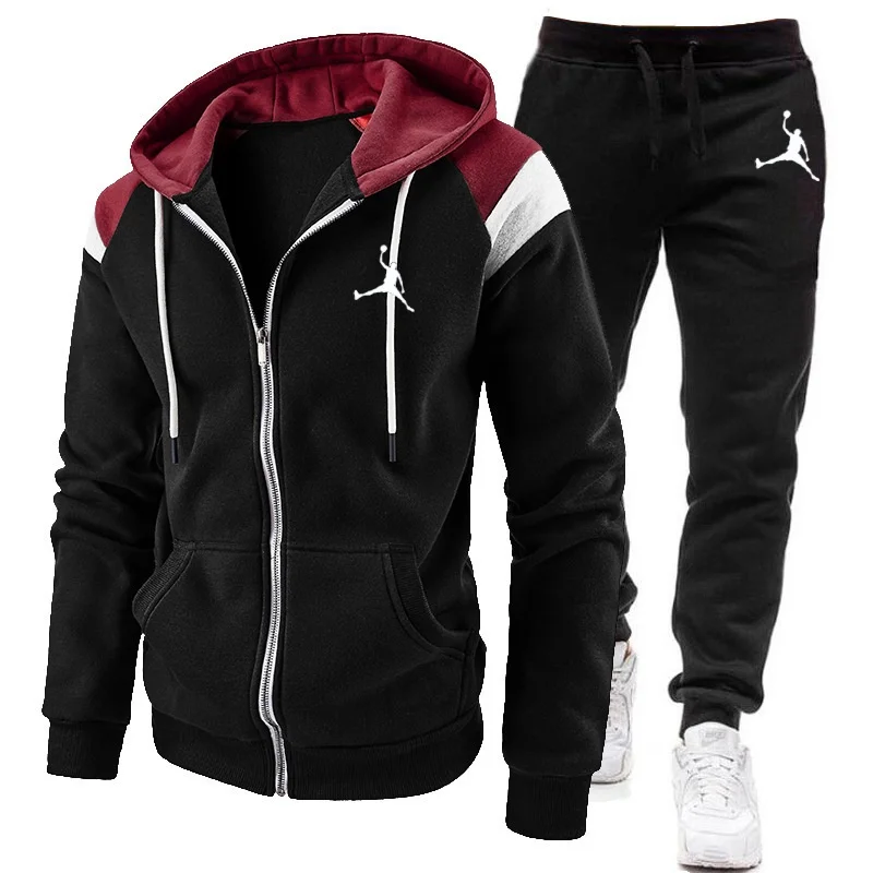 Men's Hooded Zipper Sportswear, Spliced, Two-Piece Set Of Sportswear And Pants, Men's Casual Fitness Suit, Jogging Suit, 2024
Men's Hooded Zipper Sportswear, Spliced, Two-Piece Set Of Sportswear And Pants, Men's Casual Fitness Suit, Jogging Suit, 2024