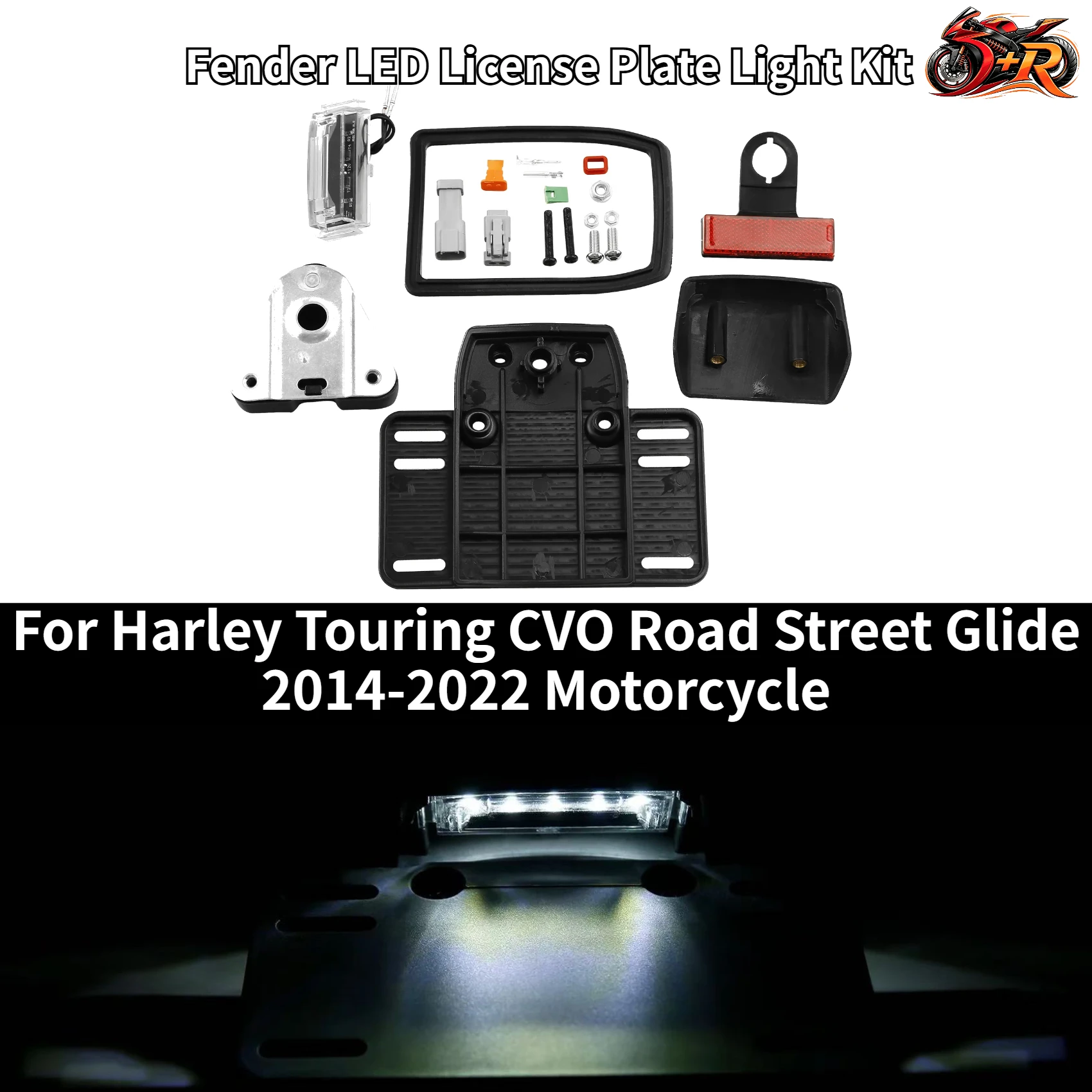 NEW Fender LED License Plate Light Kit For Harley Touring CVO Road Street Glide 2014-2022 Motorcycle
NEW Fender LED License Plate Light Kit For Harley Touring CVO Road Street Glide 2014-2022 Motorcycle