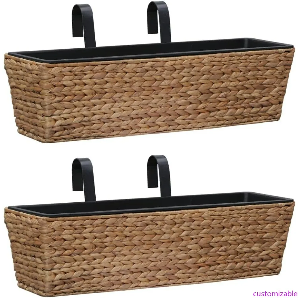 Set of 2 Hanging Planters for Porch Railing, Wall Flower Pots, and Plant Baskets Ideal for Patio, Balcony, Indoor, and Outdoor U
Set of 2 Hanging Planters for Porch Railing, Wall Flower Pots, and Plant Baskets Ideal for Patio, Balcony, Indoor, and Outdoor U