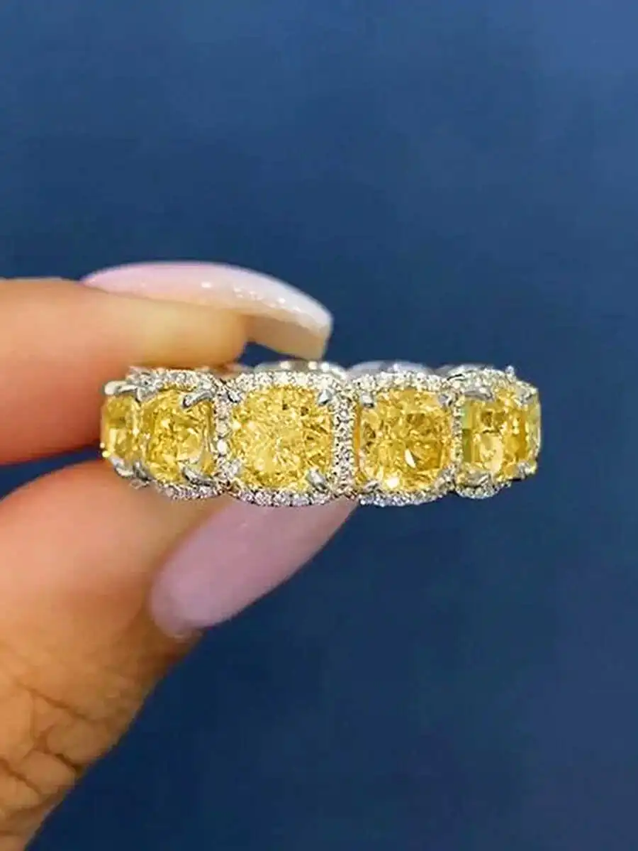 Yellow Zirconia Cocktail Ring With Pave Setting For Women
Yellow Zirconia Cocktail Ring With Pave Setting For Women